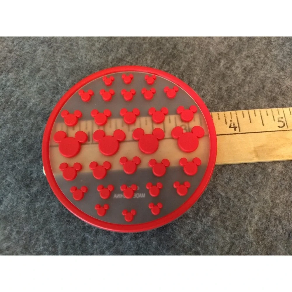DISNEY Mickey Mouse Silicone Coasters‎ Lot of 5 Mickey Ears 3 Colors Stackable